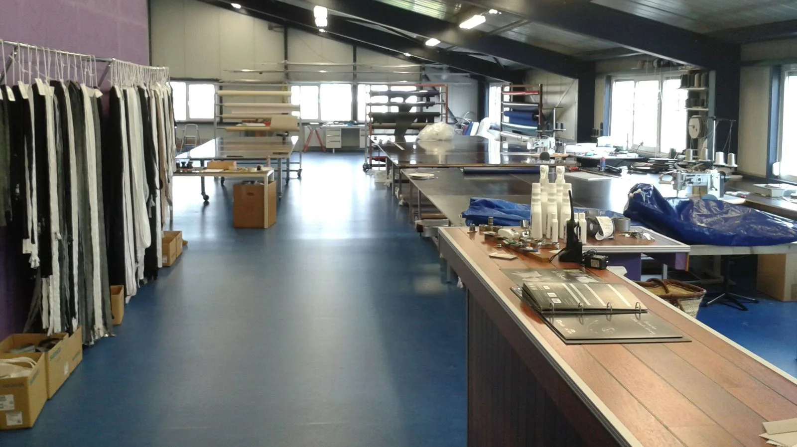 De werkplaats van S & S Zeilmakers in Wemeldinge